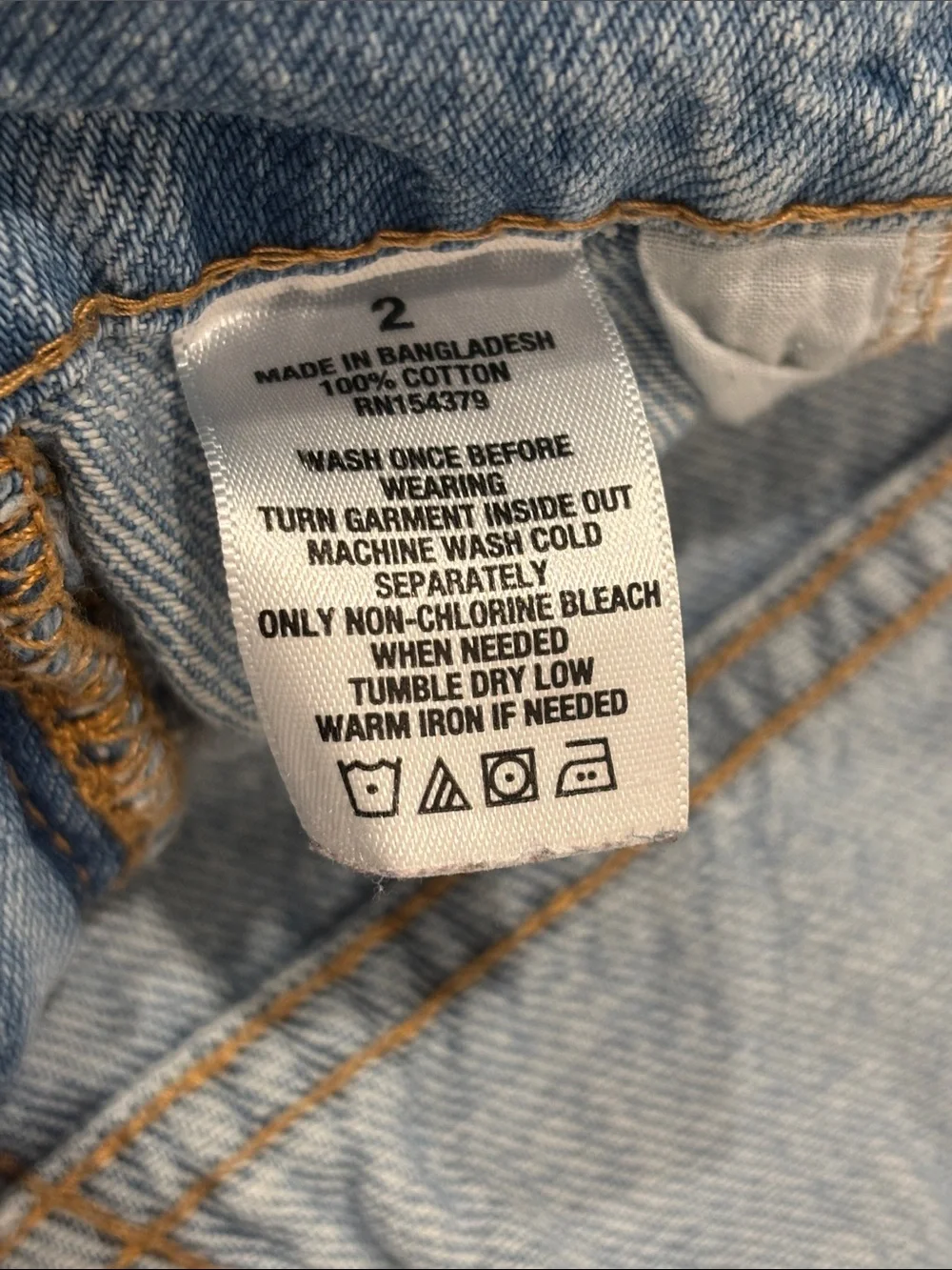Aeropostale Light Blue Distressed Mom Jeans